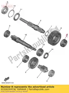 yamaha 93306304YW llevando - Lado inferior