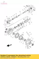 Aqui você pode pedir o calço, engrenagem de anel em Yamaha , com o número da peça 4KB46117B000: