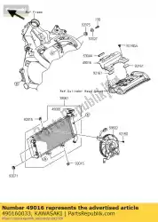 Ici, vous pouvez commander le joint de couvercle, vent chaud ex650a6f auprès de Kawasaki , avec le numéro de pièce 490160033: