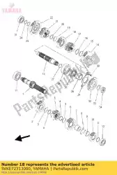 Qui puoi ordinare marcia, 3a ruota da Yamaha , con numero parte 5VKE72313000: