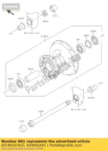 kawasaki 601B6203UG geen beschrijving beschikbaar - Onderkant