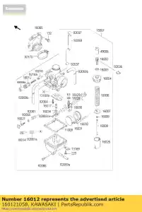 kawasaki 160121058 êmbolo cap-starter kmx125-b1 - Lado inferior