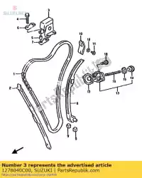 Tutaj możesz zamówić bieg ja? Owy, ? A? Cuch krzywkowy od Suzuki , z numerem części 1278040C00: