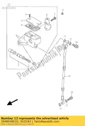 Here you can order the hose,fr. Brake from Suzuki, with part number 5948048E20: