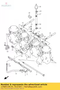 suzuki 1368519E20 tubo - Lado inferior