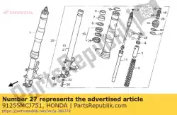 o-ring, 10,8x2,4 van Honda, met onderdeel nummer 91255MCJ751, bestel je hier online: