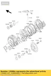 plaatwrijving zr750-c4 van Kawasaki, met onderdeel nummer 130881107, bestel je hier online: