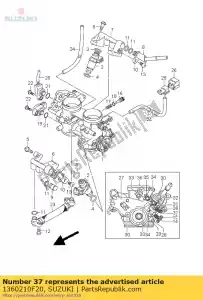 suzuki 1360210F20 stop schroef - Onderkant