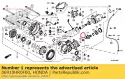 Aqui você pode pedir o conjunto de rolamentos, agulha em Honda , com o número da peça 06910HR0F00: