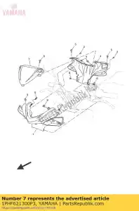 yamaha 1PHF621300P3 bedek bovenste dpbm13 - Onderkant