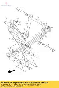 Suzuki 6210010F21 conjunto absorvedor, r - Lado inferior