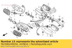 Aqui você pode pedir o porca, flange, 10 mm em Honda , com o número da peça 90208GHR650: