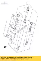 5113014F00, Suzuki, tube,outer,rh suzuki an burgman  s an250 an400s 400 250 , New