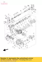 5KM461410000, Yamaha, pinhão, acionamento 2 yamaha yfm yfmf grizzly kodiak x 660 450 44, Novo