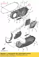 B74E541100, Yamaha, coperchio, carter 1 yamaha czd300a xmax 300 mwd300 , Nuovo