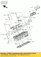 110040094, Kawasaki, gasket-head kawasaki zx10r ninja j k anniversary edition  zx 10r abs 1000 , New