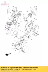 Ici, vous pouvez commander le bouchon, soupape à clapet auprès de Yamaha , avec le numéro de pièce 3BN136160000: