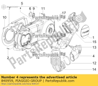 840959, Aprilia, cooling cover, New