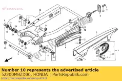 Ici, vous pouvez commander le ensemble de bras oscillant auprès de Honda , avec le numéro de pièce 52200MBZD00: