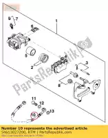 54613027200, KTM, Manguera de freno trasera 595mm '96 ktm  e egs exc lc2 mxc six sting sx 125 250 300 360 1994 1996 1997 1998 2020, Nuevo