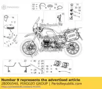 2B000540, Piaggio Group, lh pushb.supp. moto-guzzi norge zgukdh00 zgukwp01 zgulps01, zgulpt00, zgulps03 850 1200 1400 2014 2016 2017 2021, Nuovo