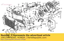 Here you can order the no description available at the moment from Honda, with part number 19015MFND00: