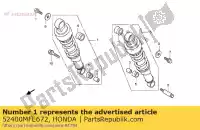 52400MFE672, Honda, almofada assy., r. rr. (kyb) honda vt 750 2007 2008 2010 2011 2013, Novo