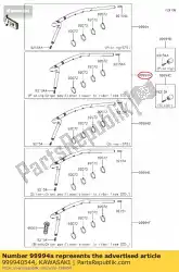 Ici, vous pouvez commander le guidon easyreachchrom en650 auprès de Kawasaki , avec le numéro de pièce 999940544: