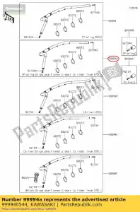 kawasaki 999940544 guidon easyreachchrom en650 - La partie au fond