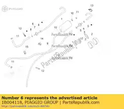 Aqui você pode pedir o entl? Tungsschlauch k? L em Piaggio Group , com o número da peça 1B004118: