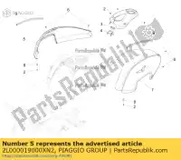 2L000019000XN2, Piaggio Group, rechter tanksteun zwart comp. moto-guzzi california zgukdh00 zgulvc00 1400 2012 2016 2017, Nieuw