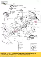 270120091, Kawasaki, hak kawasaki zx6r ninja r p zx 6r abs zx600 600 , Nowy