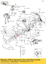 Qui puoi ordinare gancio da Kawasaki , con numero parte 270120091: