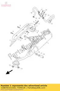 yamaha 1GBE46101000 exhaust pipe assy 1 - Bottom side