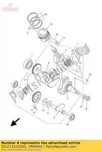 yamaha 5VLE14220000 crank 2 - Bottom side