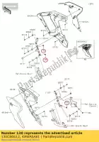 130CB0612, Kawasaki, à boulon commun kawasaki  eliminator z 125 1000 1998 1999 2000 2002 2003 2004 2005 2006 2007 2015 2016 2019 2020 2021, Nouveau