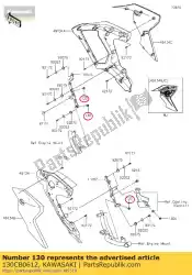 Qui puoi ordinare comune flangiato a bullone da Kawasaki , con numero parte 130CB0612: