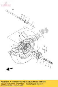 yamaha 5EL253640000 damper - Bottom side