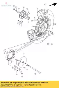 suzuki 6532038A02 sprak assy, ??achterkant - Onderkant