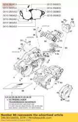 pakkingset 250-380 '90 -'98 van KTM, met onderdeel nummer 54630100000, bestel je hier online: