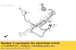 honda 17238MBTD21 diaphragm, control valve - Bottom side