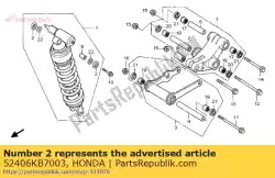 Aquí puede pedir tapa, sello de polvo de Honda , con el número de pieza 52406KB7003: