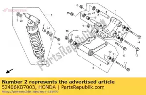 honda 52406KB7003 tapa, sello de polvo - Lado inferior