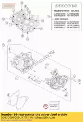 Tutaj możesz zamówić zestaw uszczelek silnika 125/150 od KTM , z numerem części 50430099000: