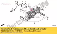 91253KZR601, Honda, joint anti-poussière, 25x35x6 honda  sh ww 125 150 2012 2013 2017 2019, Nouveau