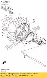 suzuki 6475110G10 podk?adka dystansowa, o? tylna - Dół