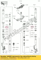 440650042, Kawasaki, forcella boccola-anteriore kawasaki z eversion d  b c a sugomi edition special e version abs zr800 f z800 bds dds ads cds bef def z800e z900 z900rs zr900 cafe 800 900 , Nuovo