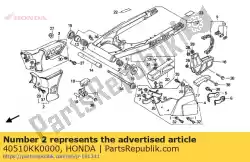 Aquí puede pedir caja, cadena de transmisión de Honda , con el número de pieza 40510KK0000: