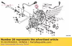 Tutaj możesz zamówić oring, 7,8x1,9 (arai) od Honda , z numerem części 91301MJ0003: