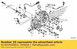 honda 91301MJ0003 oring, 7.8x1.9 (arai) - La partie au fond